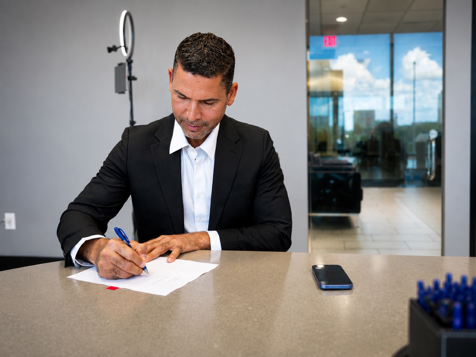 Roy Schar, founder and president of Excel Geothermal A/C and Heat, at the Dallas office